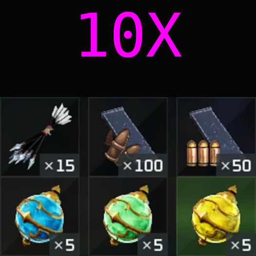10x Palsphere and Ammo Crafting