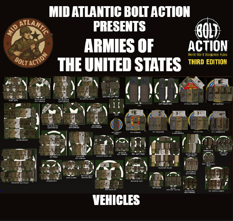 Mid Atlantic Bolt Action Armies of The United States Vehicles