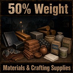50% Weight: Materials & Crafting Supplies [B42 SP&MP] – Project Zomboid Mod