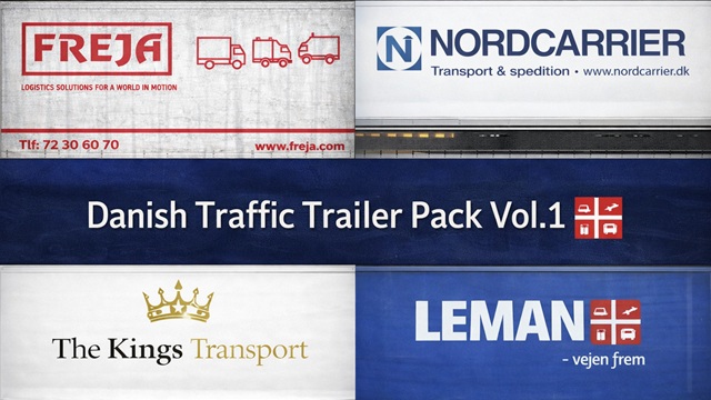 Danish Curtain Traffic Trailers