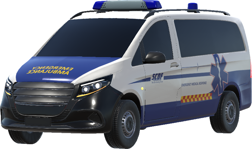 SCDF 7th-Generation Ambulance