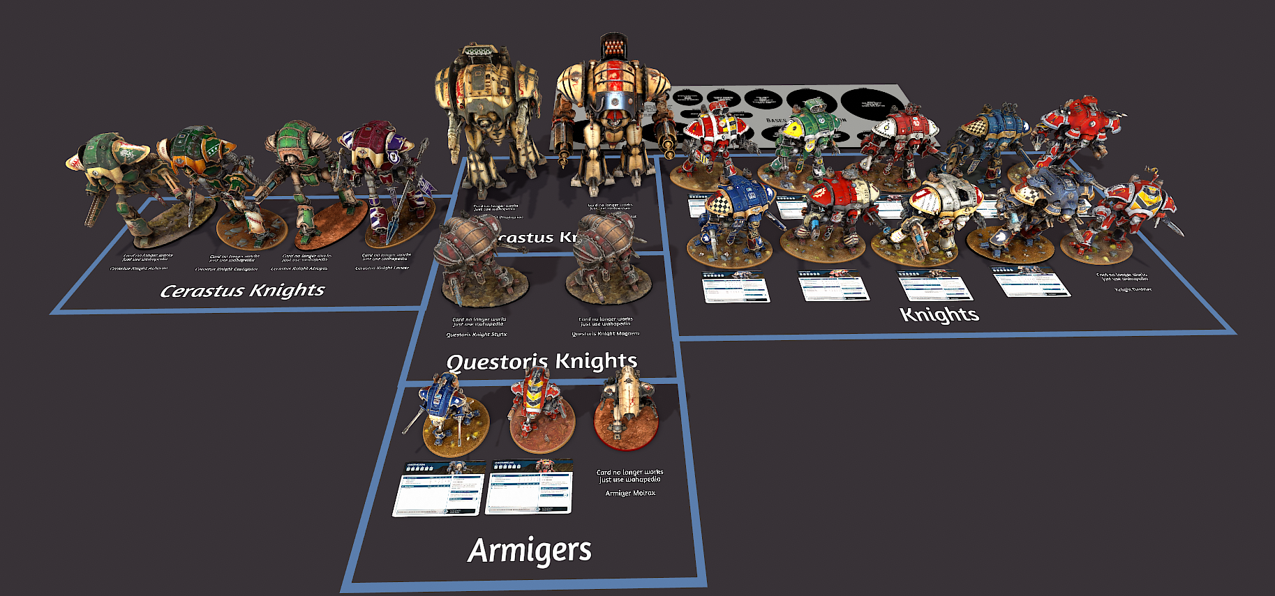 The Knights 10e ALL MODELS AND DATASHEETS POST CODEX