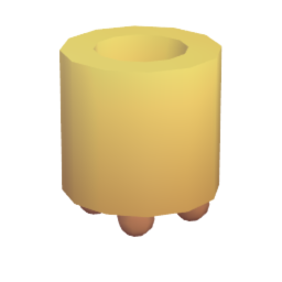 round tall candle holder
