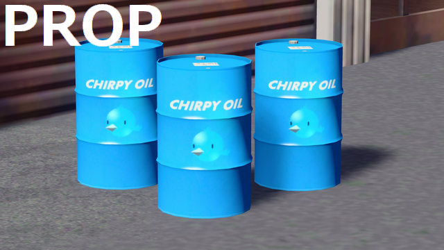 Chirpy oil drum