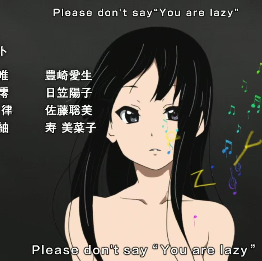don't say "lazy"