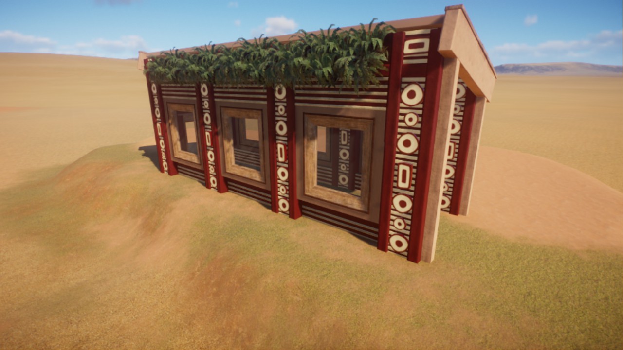 Australian themed viewing shelter