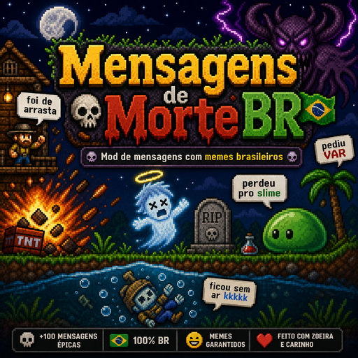 Mensagens de Morte BR – Terraria Mod