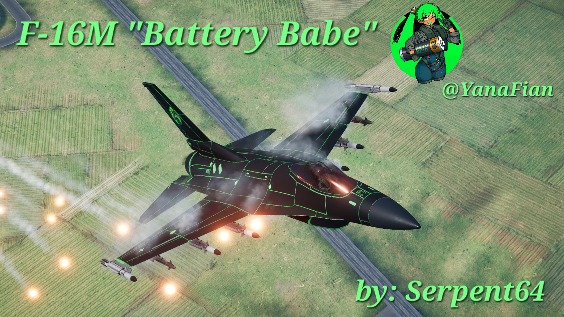 F-16M "Battery Babe"