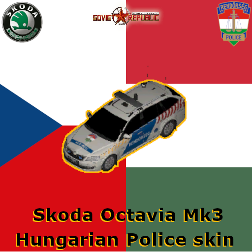 Skoda Octavia Mk3 Hungarian Police skin preview
