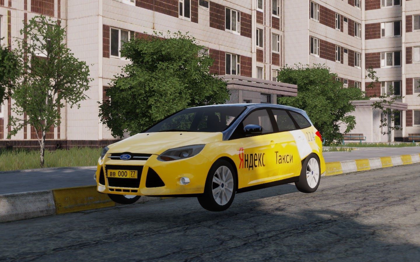 Yandex Taxi skin for Ford Focus SW3