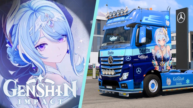 Mercedes Actros MP4 Odette - Genshin Impact Skin