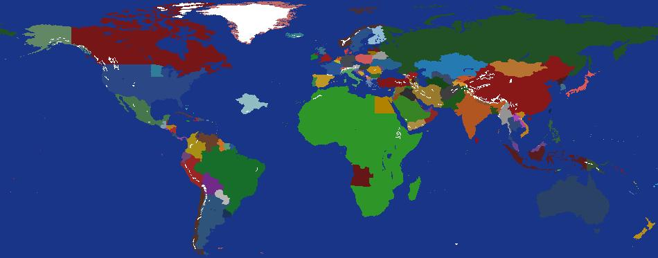 World Map But it's Trump's and Biden's Thoughts