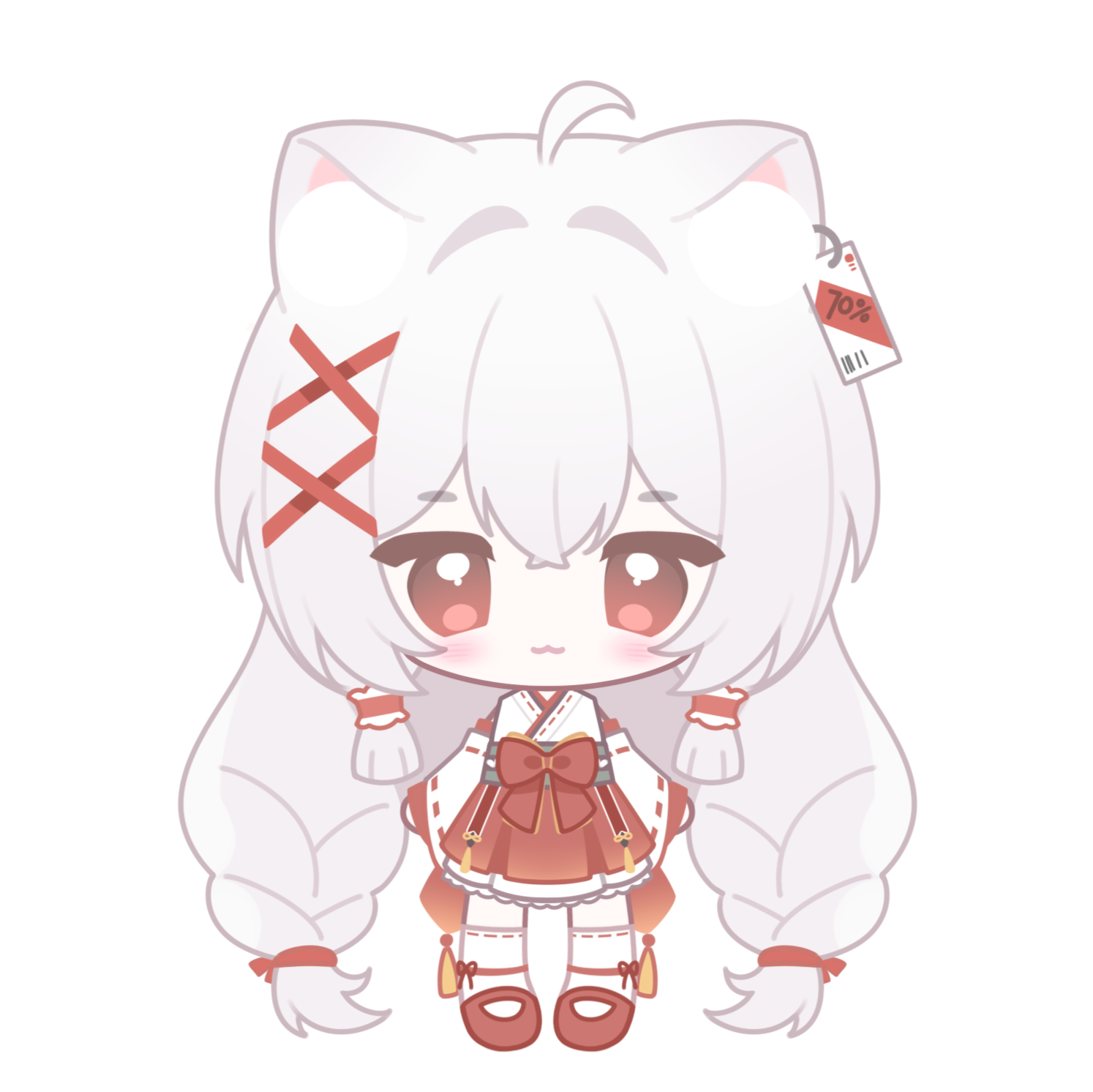 夏璃子原服
