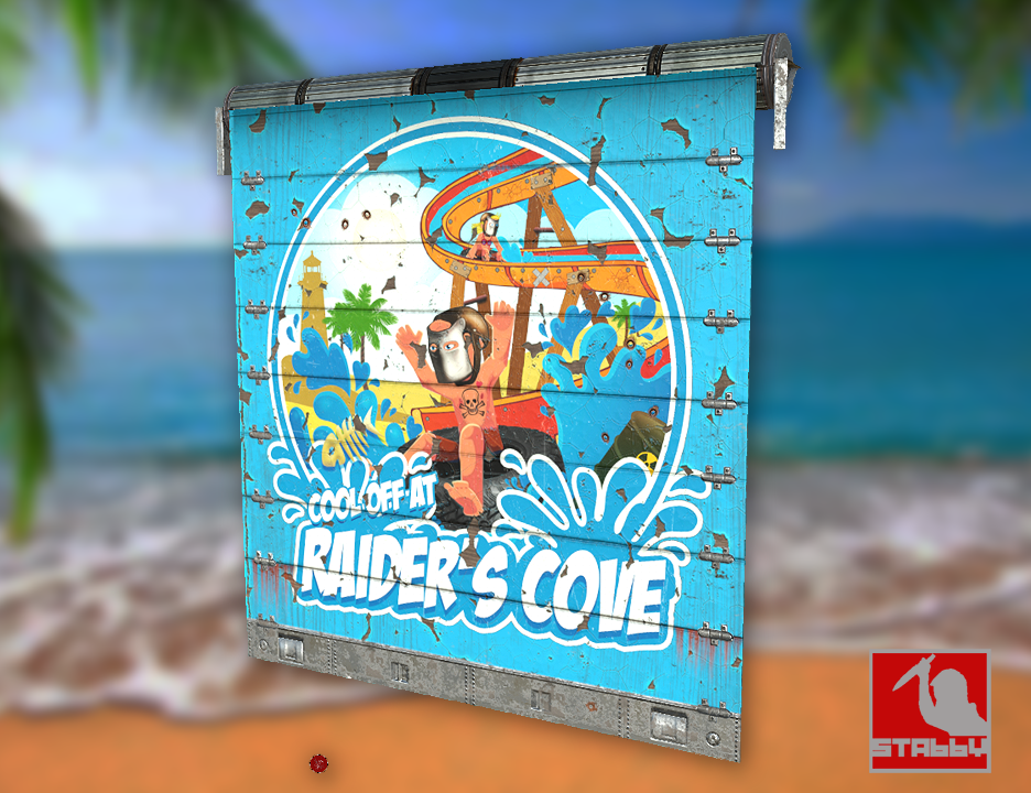 Raider's Cove Garage Door