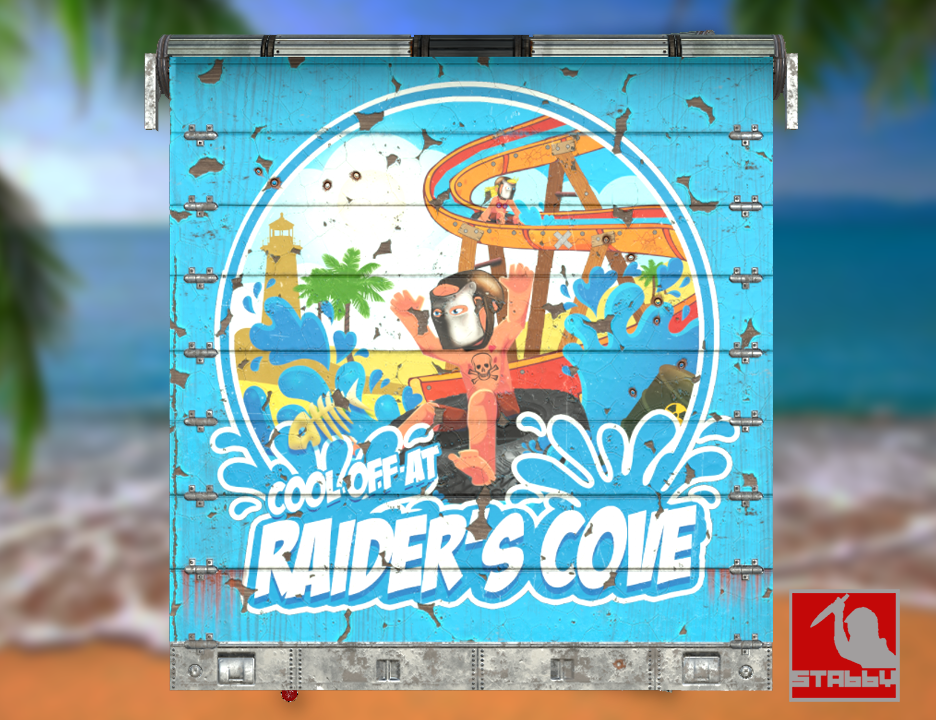 Raider's Cove Garage Door