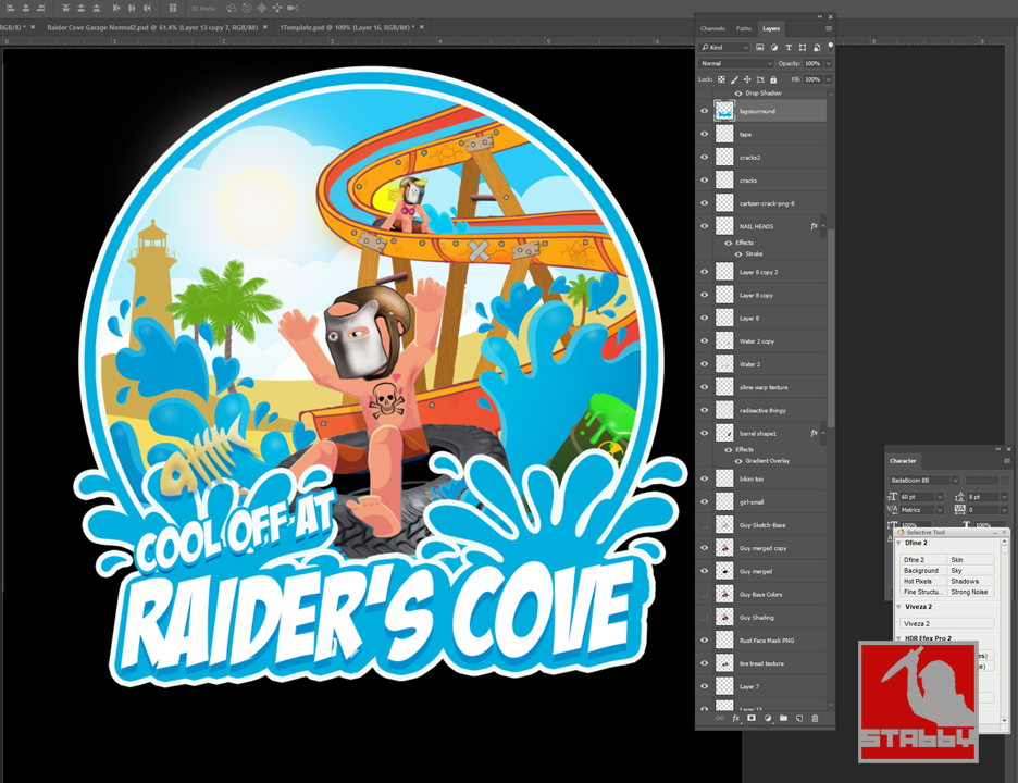 Raider's Cove Garage Door