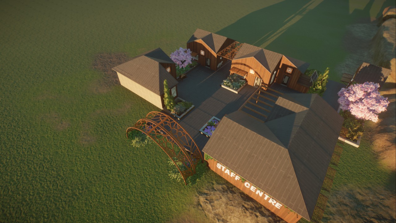 Large Modern Staff Centre