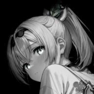 girl dark background / colored 4K +18