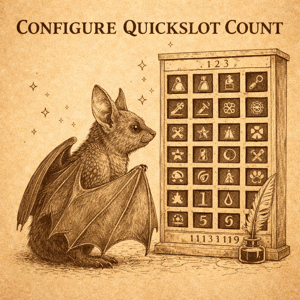 Configure Quickslot Count