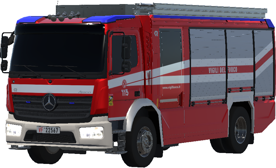 Vigili del Fuoco - APS MB Atego (livrea metà anni 2000) preview