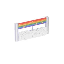 Rainbow Child Themed Kiddie Railing Short