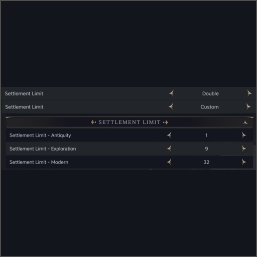 Settlement Limit Settings
