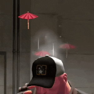 Plummeting Parasols - Unusual Effect – Team Fortress 2 Mod