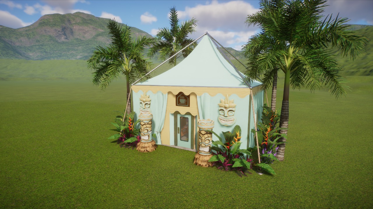 Tropical Party Staff Tent