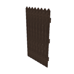 Weathered Wood Fence - 1m Wide