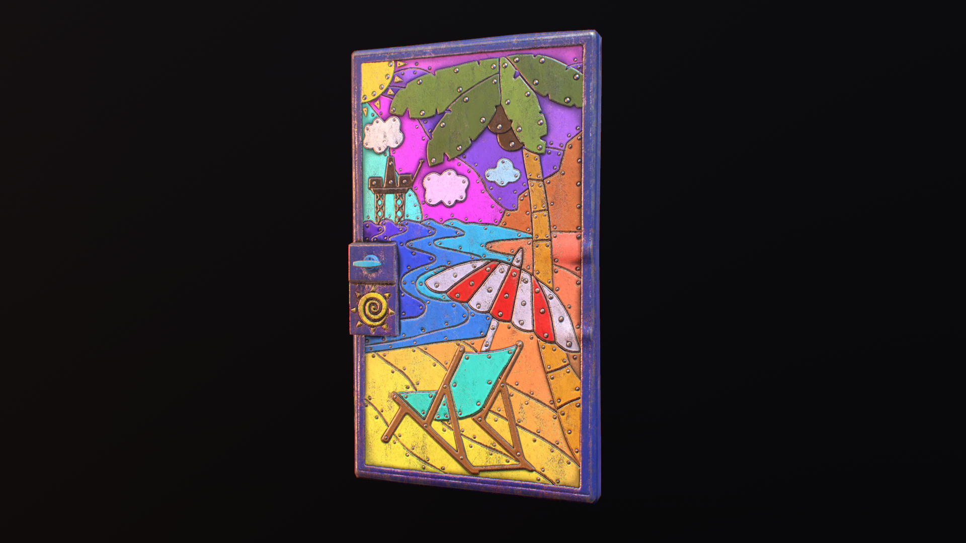 Riveted Summer Door