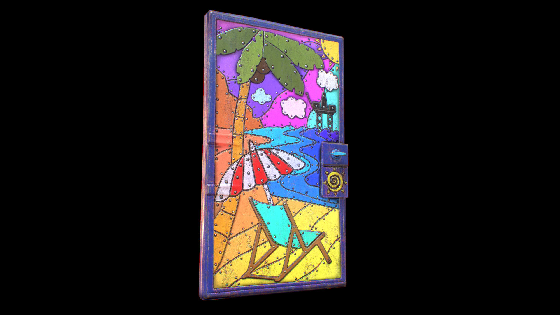 Riveted Summer Door