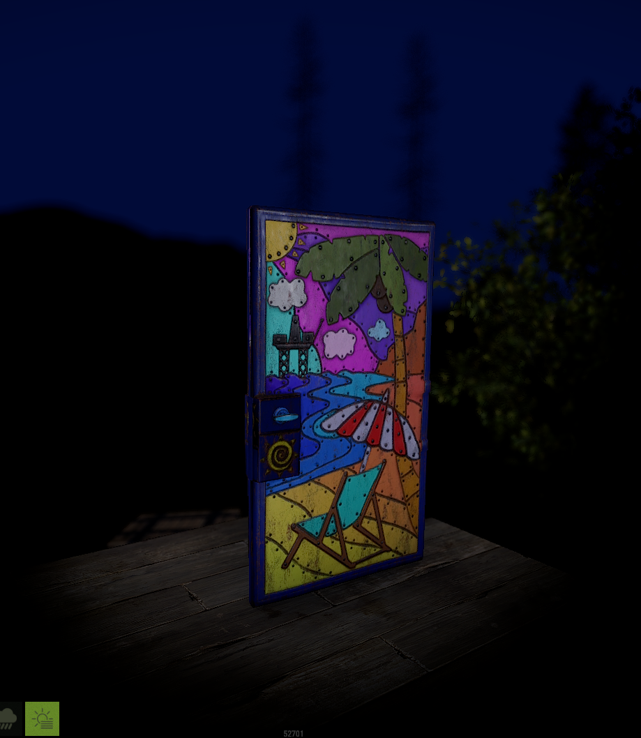 Riveted Summer Door