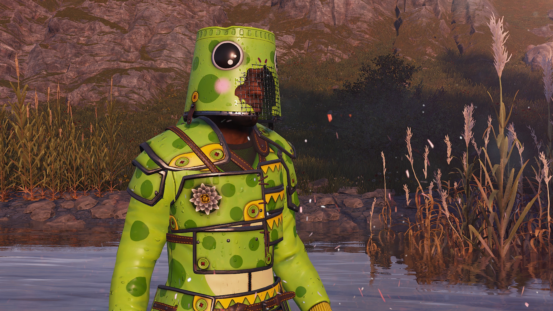 Frog Cosplay Bucket Helmet