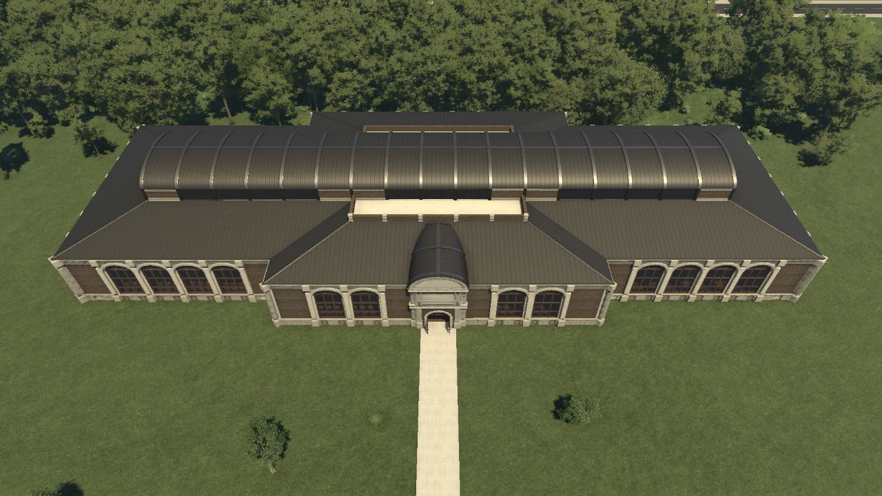 Brown Brick Vivarium House/Large building Shell