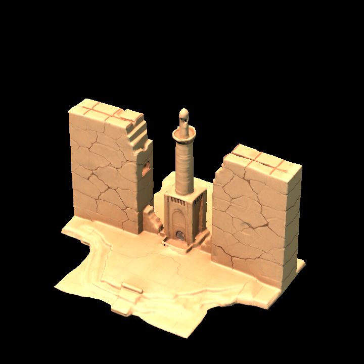 Ruins desert palace 3