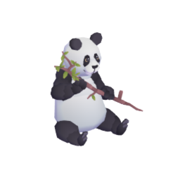 Panda eating bamboo