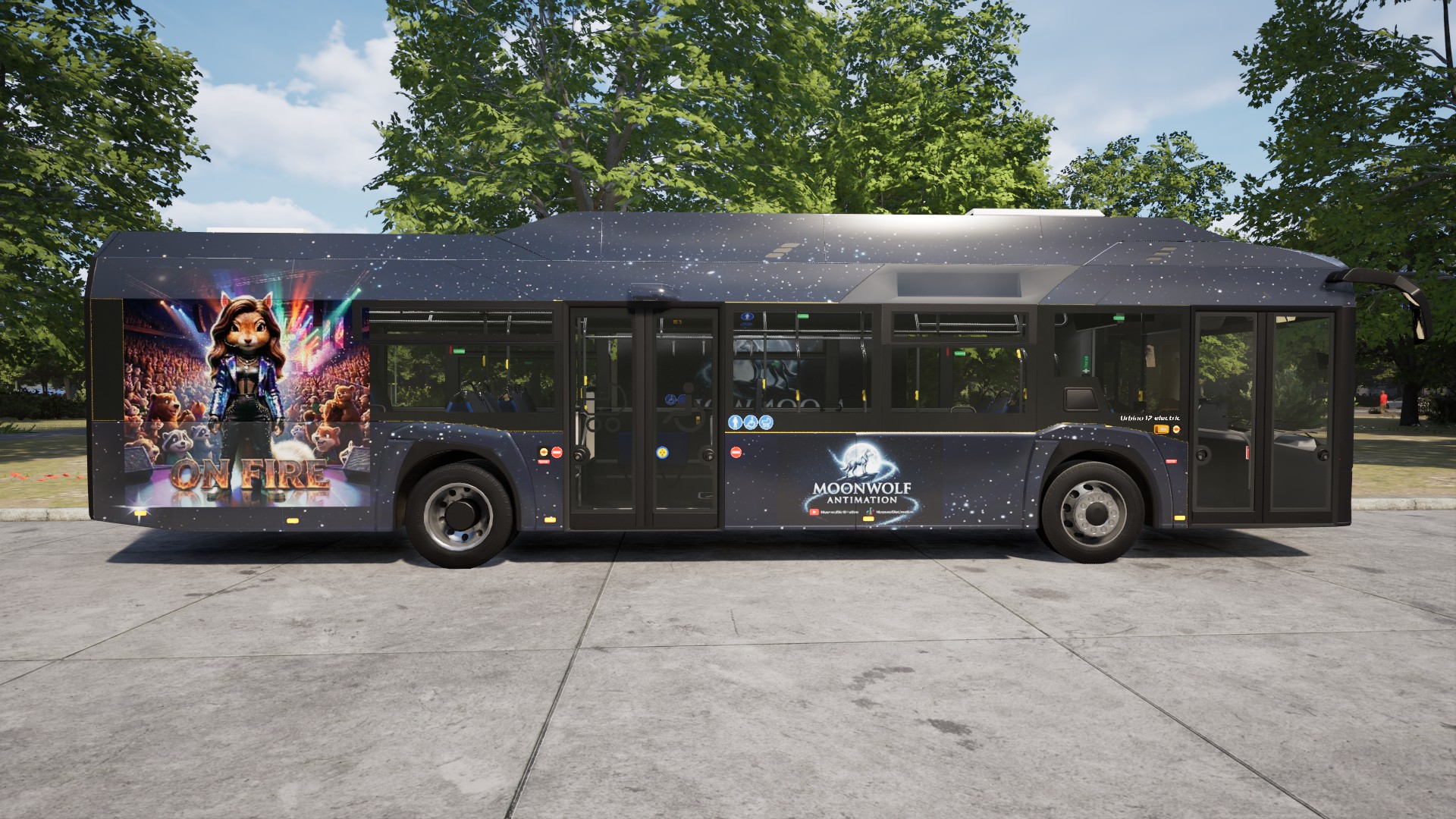 Solaris Urbino 12m 2D Moonwolf Animation
