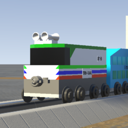Small Tri-Rail F40PH #810 + 2 Bombardiers + Cab car