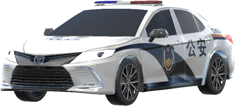 Chinese police car livery