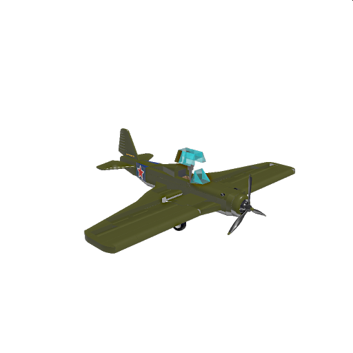 Curtiss P-36 Hawk (Green)