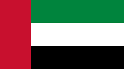 The flag of the United Arab Emirates