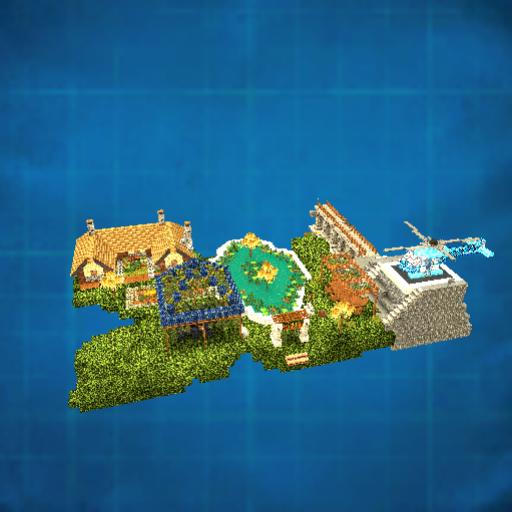 tree top garden, banquet, and helicoptor pad