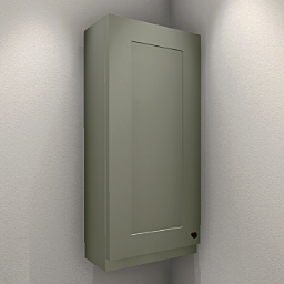 Rosemary Kitchen hanging cabinet 50 cm left - Sage green