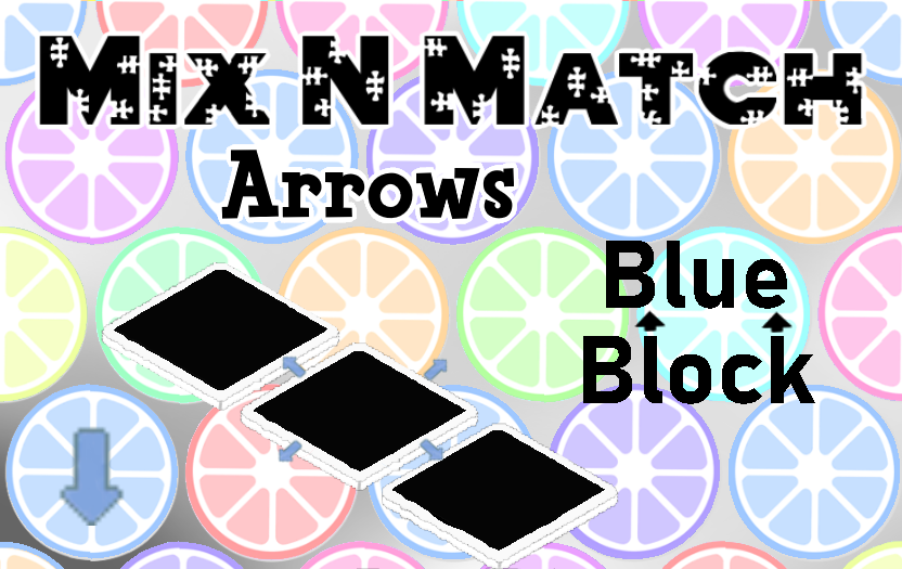 MixN'Match Arrows Blue Block