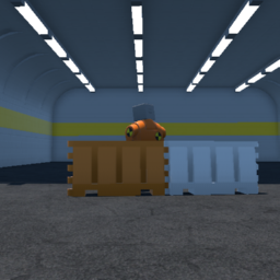 ORANGE/WHITE BARRIER
