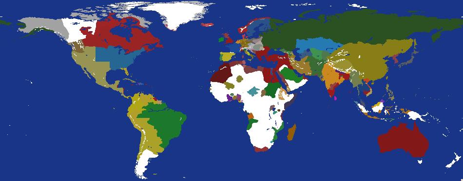 World Map - 1800 (ROLEPLAY)