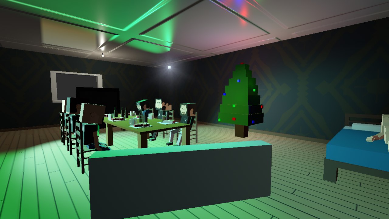 Russian new year house