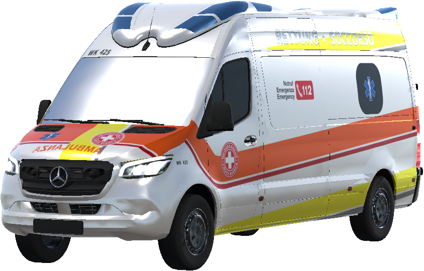 Croce Bianca Bolzano / Weisses Kreuz Bozen - Ambulanza / Rettungswagen MB Sprinter