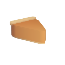 Sliced pumpkin pie