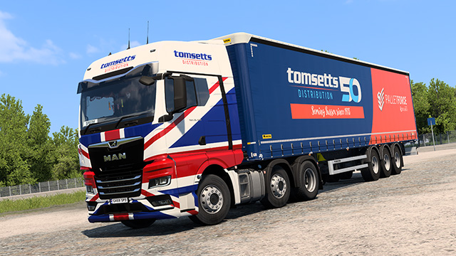 Tomsetts Distribution - MAN TGX & WIelton Trailer